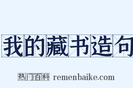 我的藏书造句是什么意思的图片
